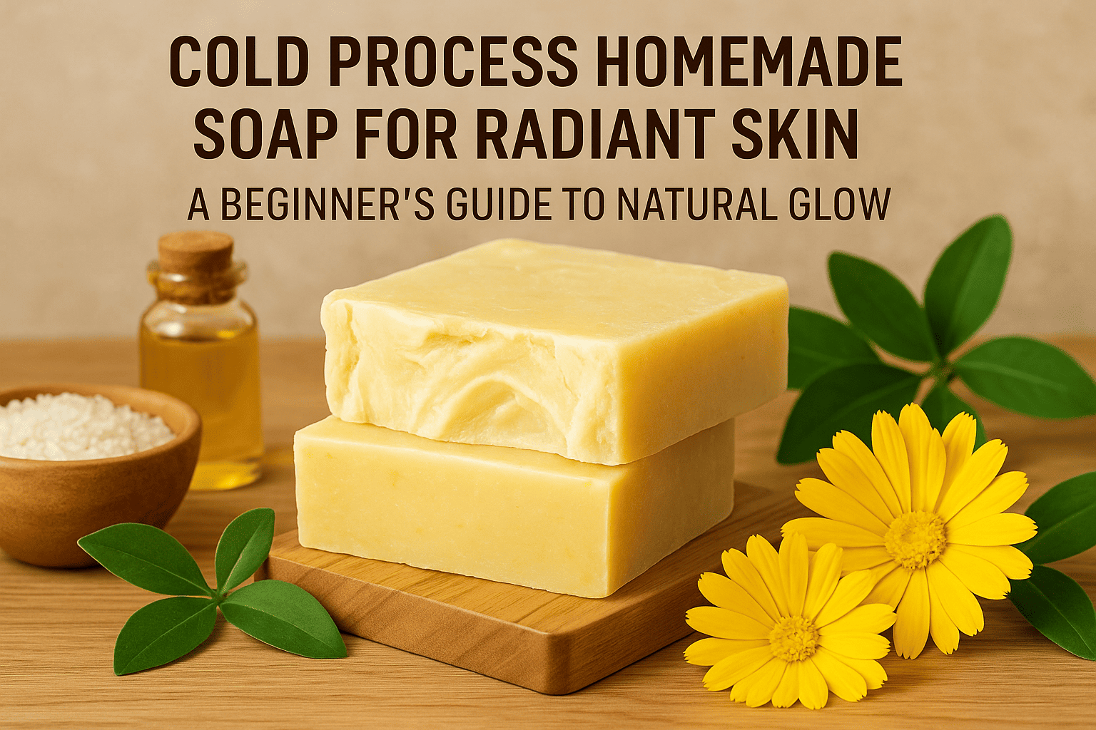 cold process homemade soap for radiant skin